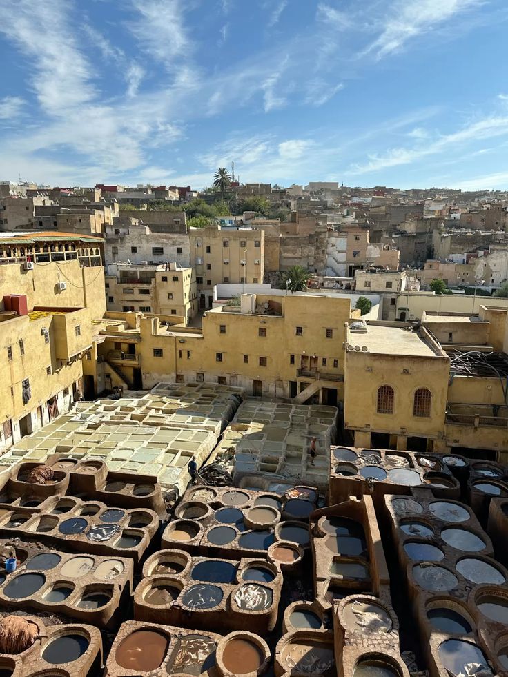 tannery in Fez, Morocco