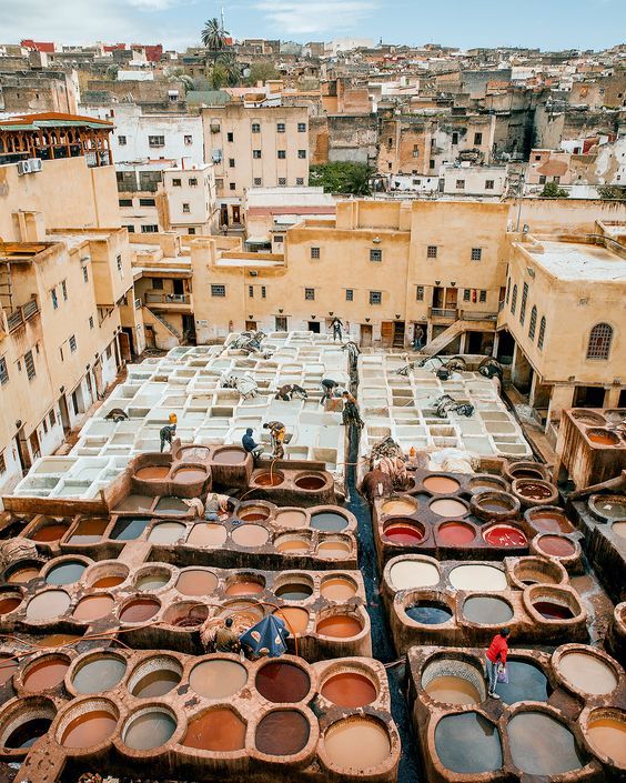📍Chouara Tannery, old Fez, Morocco